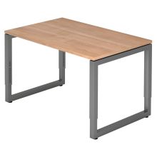 REGO 12 G | Bureau - 120x80 Walnoot Tafelhoogte I In hoogte verstelbaar
