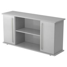 KAPA SB | Dressoir | met deuren - Grijs Chrome metaal handgreep
