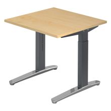 XTRA XB 8 GC | Bureau - Esdoorn 80 x 80 Tafelhoogte I In hoogte verstelbaar