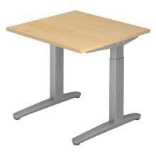 XTRA XB 8 SS | Bureau - Esdoorn 80 x 80 Tafelhoogte I In hoogte verstelbaar