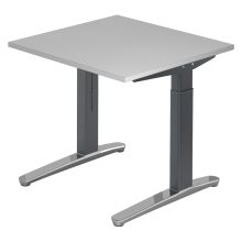 XTRA XB 8 GC | Bureau - Grijs 80 x 80 Tafelhoogte I In hoogte verstelbaar