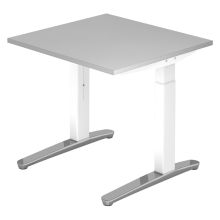XTRA XB 8 WC | Bureau - Grijs 80 x 80 Tafelhoogte I In hoogte verstelbaar