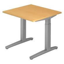 XTRA XB 8 SS | Bureau - Beuken 80 x 80 Tafelhoogte I In hoogte verstelbaar