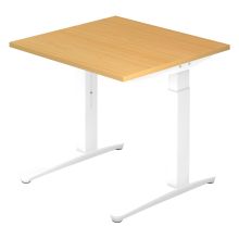 XTRA XB 8 WW | Bureau - Beuken 80 x 80 Tafelhoogte I In hoogte verstelbaar