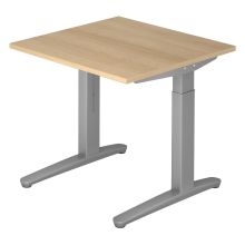 XTRA XB 8 SS | Bureau - 80 x 80 Eiken Tafelhoogte I In hoogte verstelbaar