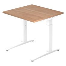 XTRA XB 8 WW | Bureau - Walnoot 80 x 80 Tafelhoogte I In hoogte verstelbaar