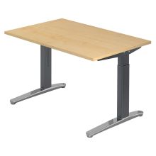 XTRA XB 12 GC | Bureau - Esdoorn 120x80 Tafelhoogte I In hoogte verstelbaar