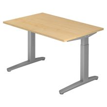XTRA XB 12 SS | Bureau - Esdoorn 120x80 Tafelhoogte I In hoogte verstelbaar
