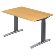XTRA XB 12 GC | Bureau - Beuken 120x80 Tafelhoogte I In hoogte verstelbaar