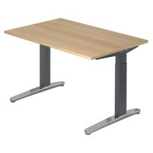 XTRA XB 12 GC | Bureau - 120x80 Eiken Tafelhoogte I In hoogte verstelbaar