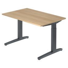 XTRA XB 12 GG | Bureau - 120x80 Eiken Tafelhoogte I In hoogte verstelbaar