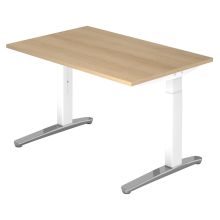 XTRA XB 12 WC | Bureau - 120x80 Eiken Tafelhoogte I In hoogte verstelbaar