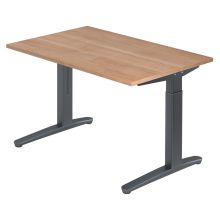 XTRA XB 12 GG | Bureau - 120x80 Walnoot Tafelhoogte I In hoogte verstelbaar