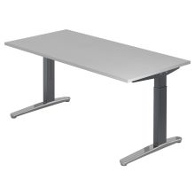 XTRA XB 16 GC | Bureau - Grijs 160 x 80 Tafelhoogte I In hoogte verstelbaar