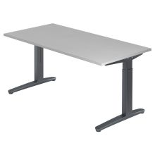 XTRA XB 16 GG | Bureau - Grijs 160 x 80 Tafelhoogte I In hoogte verstelbaar