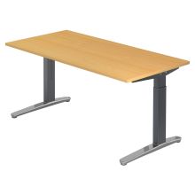 XTRA XB 16 GC | Bureau - Beuken 160 x 80 Tafelhoogte I In hoogte verstelbaar
