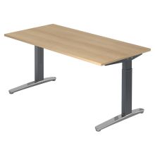 XTRA XB 16 GC | Bureau - 160 x 80 Eiken Tafelhoogte I In hoogte verstelbaar