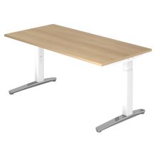 XTRA XB 16 WC | Bureau - 160 x 80 Eiken Tafelhoogte I In hoogte verstelbaar