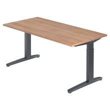 XTRA XB 16 GG | Bureau - 160 x 80 Walnoot Tafelhoogte I In hoogte verstelbaar