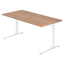 XTRA XB 16 WW | Bureau - 160 x 80 Walnoot Tafelhoogte I In hoogte verstelbaar