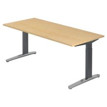 XTRA XB 19 GC | Bureau - Esdoorn 180 x 80 Tafelhoogte I In hoogte verstelbaar