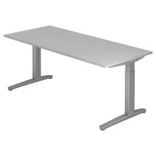XTRA XB 19 SS | Bureau - Grijs 180 x 80 Tafelhoogte I In hoogte verstelbaar