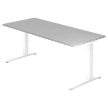 XTRA XB 19 WW | Bureau - Grijs 180 x 80 Tafelhoogte I In hoogte verstelbaar