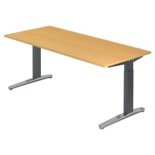 XTRA XB 19 GC | Bureau - Beuken 180 x 80 Tafelhoogte I In hoogte verstelbaar