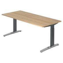 XTRA XB 19 GC | Bureau - 180 x 80 Eiken Tafelhoogte I In hoogte verstelbaar