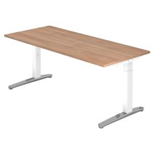XTRA XB 19 WC | Bureau - 180 x 80 Walnoot Tafelhoogte I In hoogte verstelbaar