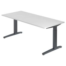 XTRA XB 19 GG | Bureau - Wit 180 x 80 Tafelhoogte I In hoogte verstelbaar