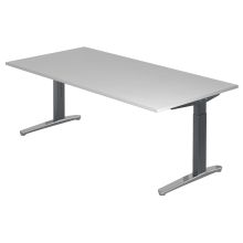XTRA XB 2E GC | Bureau - Grijs 200 x 100 Tafelhoogte I In hoogte verstelbaar