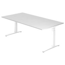 XTRA XB 2E WW | Bureau - Wit 200 x 100 Tafelhoogte I In hoogte verstelbaar