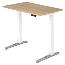 XBHM 12 WC | Bureau - 120x80 Eiken Tafelhoogte I Elektrisch in hoogte verstelbaar