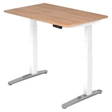 XBHM 12 WC | Bureau - 120x80 Walnoot Tafelhoogte I Elektrisch in hoogte verstelbaar