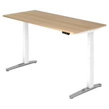 XBHM 19 WC | Bureau - 180 x 80 Eiken Tafelhoogte I Elektrisch in hoogte verstelbaar
