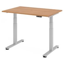 XDSM 12 S | Bureau - 120x80 Walnoot Tafelhoogte I Elektrisch in hoogte verstelbaar