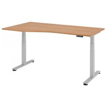 XDSM 18 S | Bureau - 180 x 100 Walnoot Tafelhoogte I Elektrisch in hoogte verstelbaar