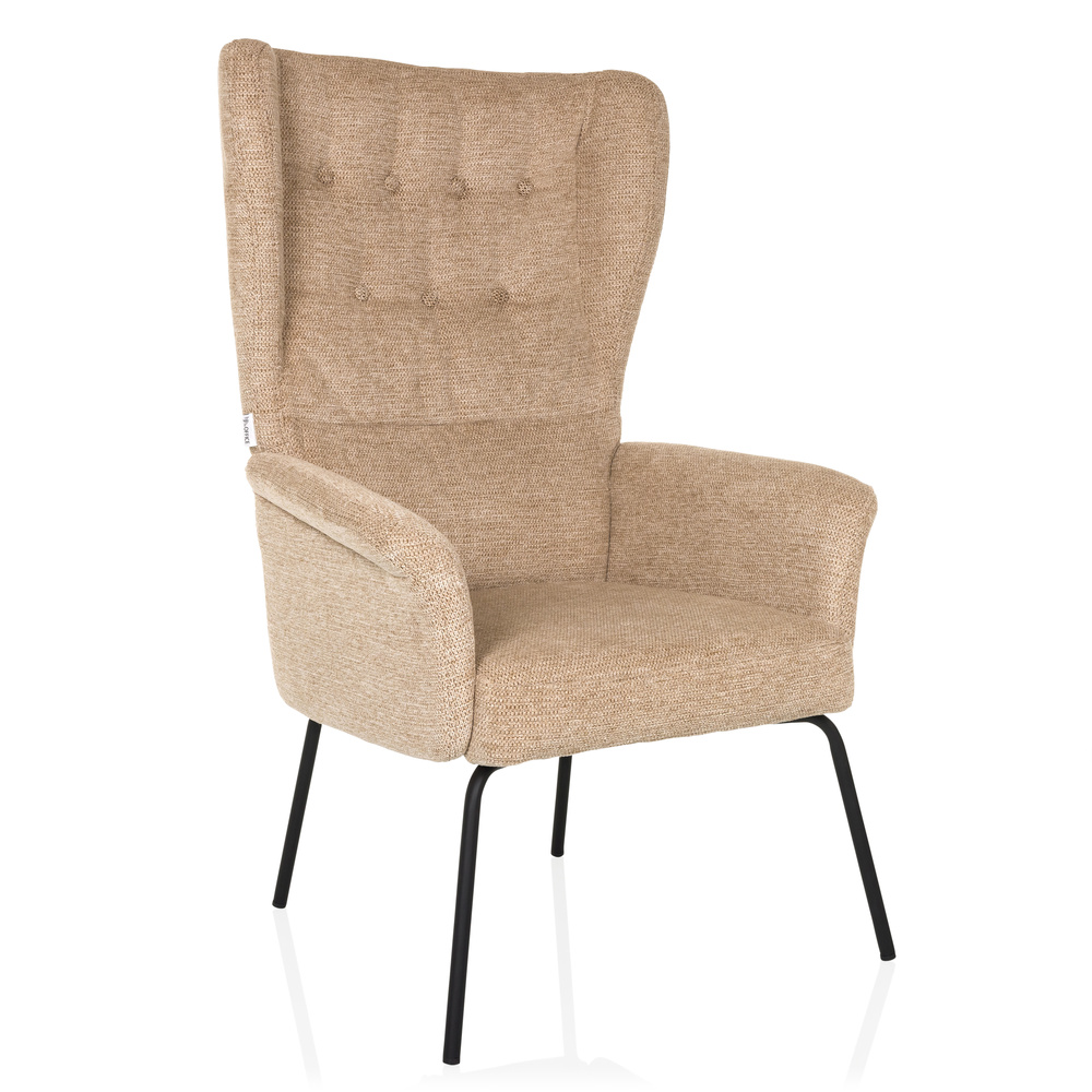 HAVENIO - Gestoffeerde fauteuil Beige
