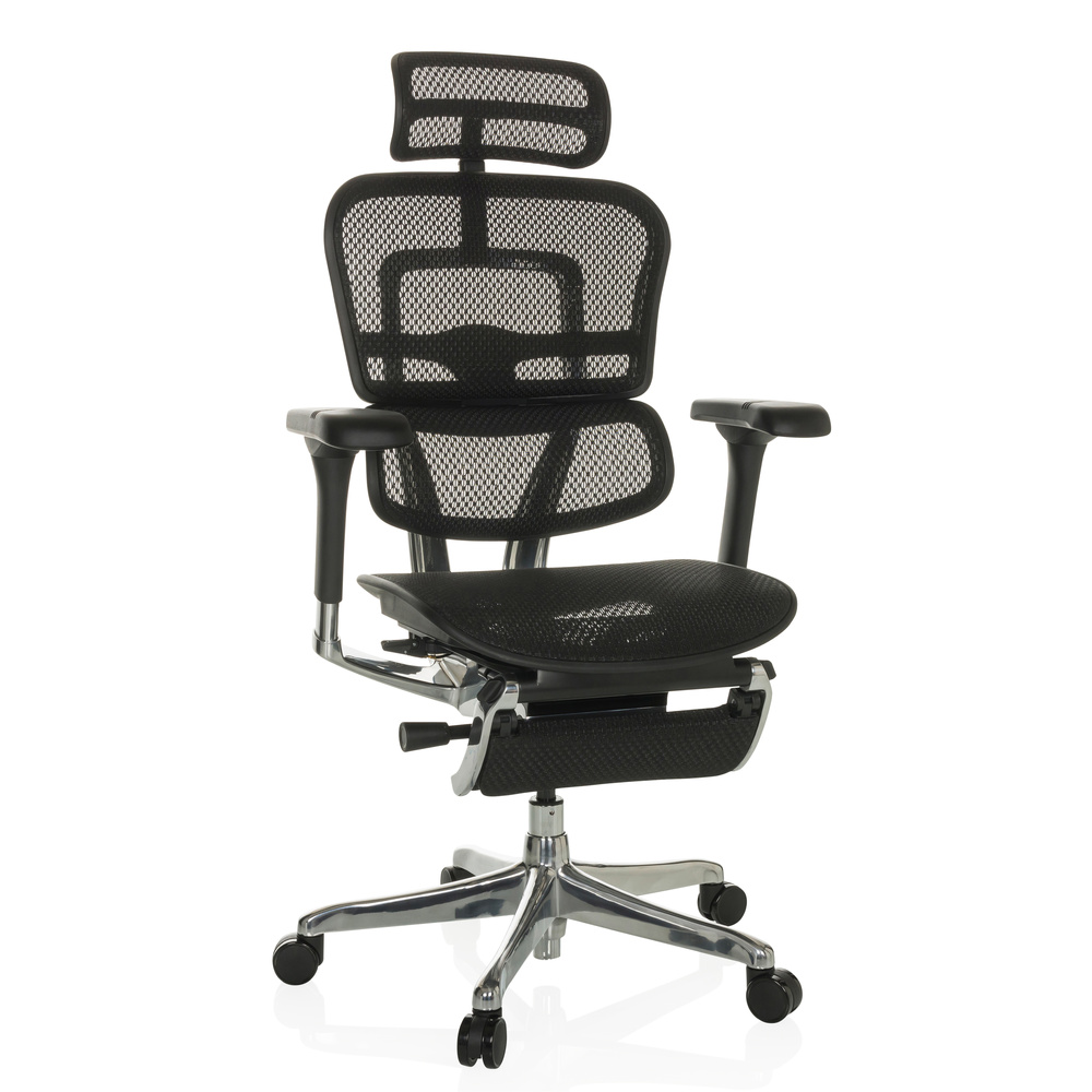 ERGOHUMAN PLUS LEGPRO GEN2 | net - Luxe directiestoel Zwart