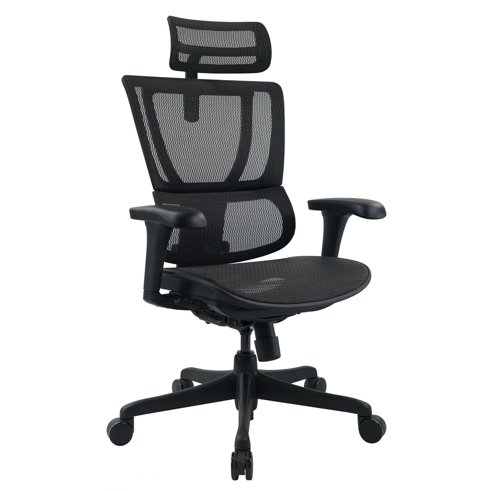 Bureaustoel24 ERGOHUMAN SLIM ECO M GEN2 | net - Luxe directiestoel Zwart aanbieding