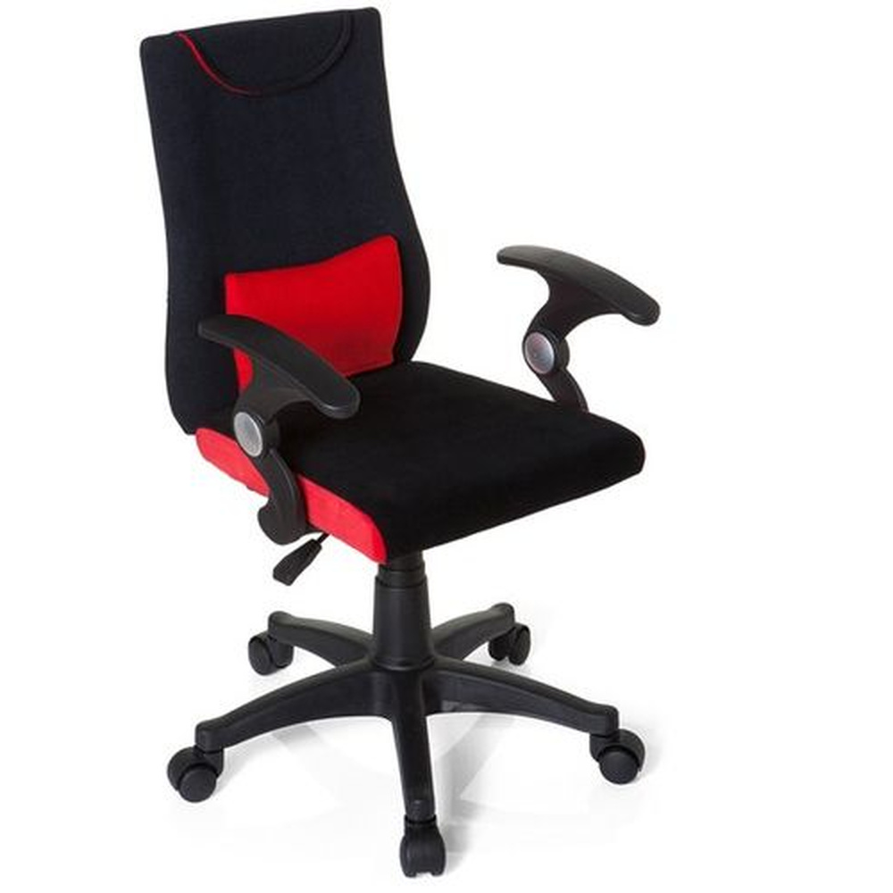 KIDDY PRO AL - Kinder bureaustoel Zwart / Rood